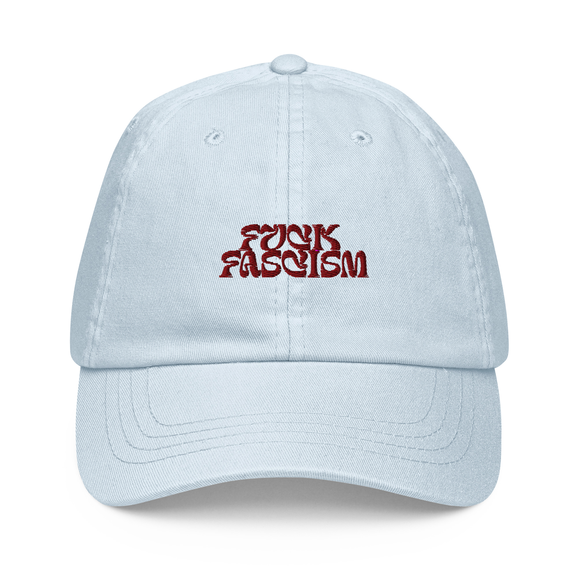Fuck Fascism Blue Pastel baseball hat
