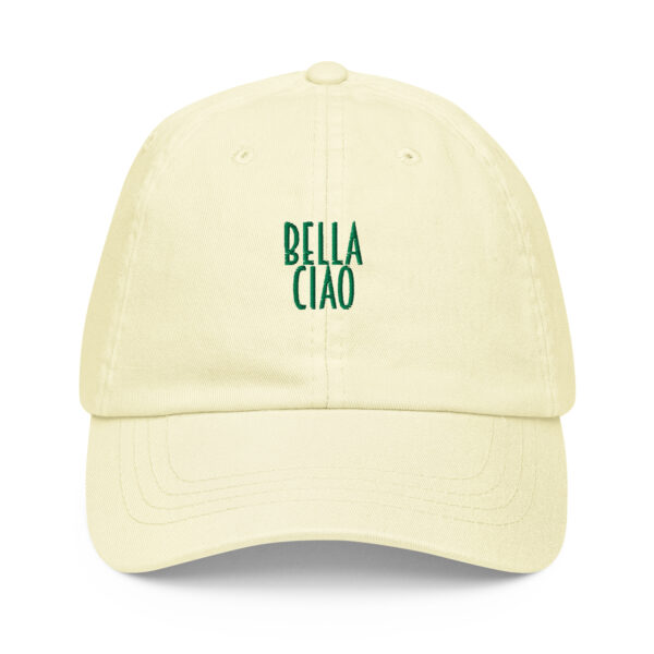 Bella Ciao Pastell Gelbe Baseball Kappe